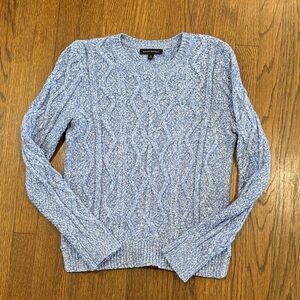 Banana Republic Sky Blue Cable Knit Sweater